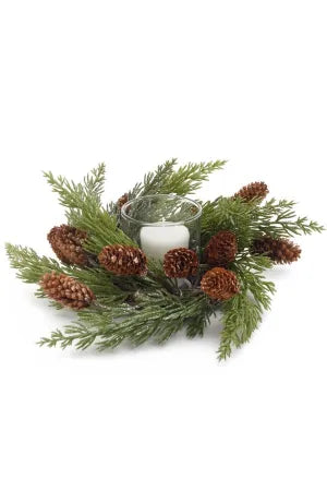 Pinecone Candle Ring