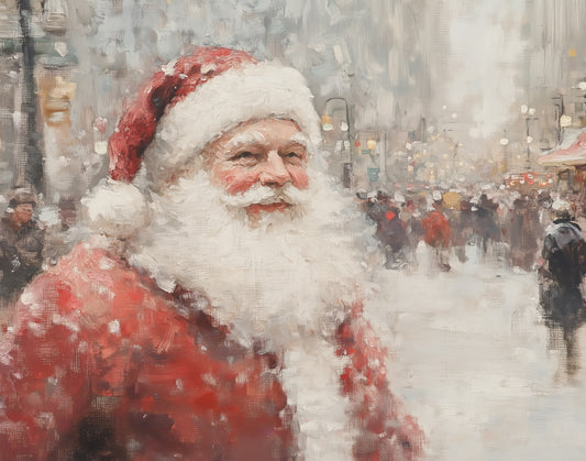 Santa Parade Print (no frame)