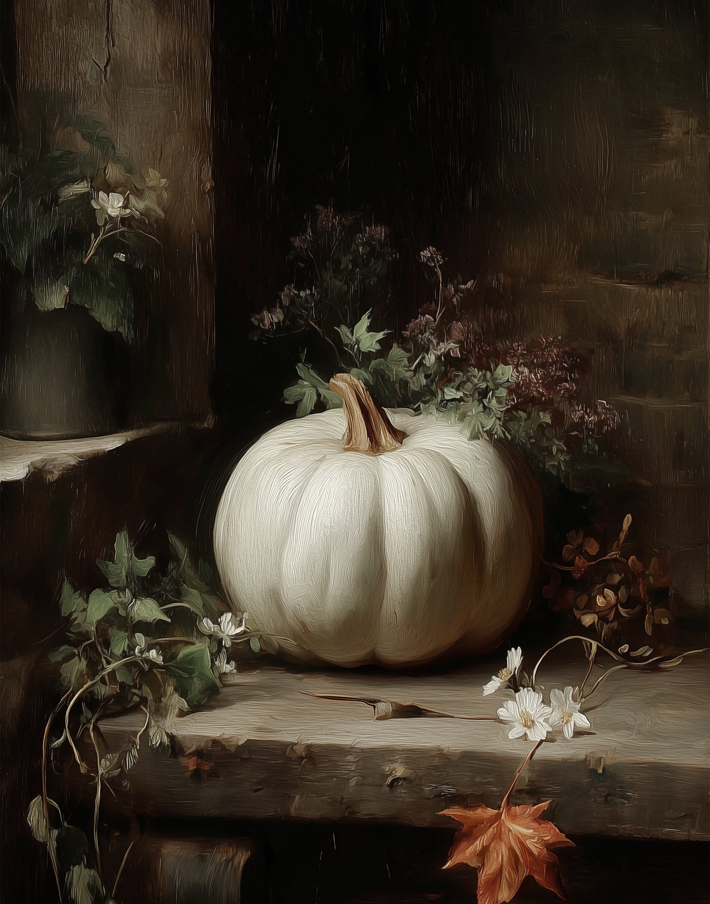 Pre-Order: Moody Pumpkin Print (no frame)