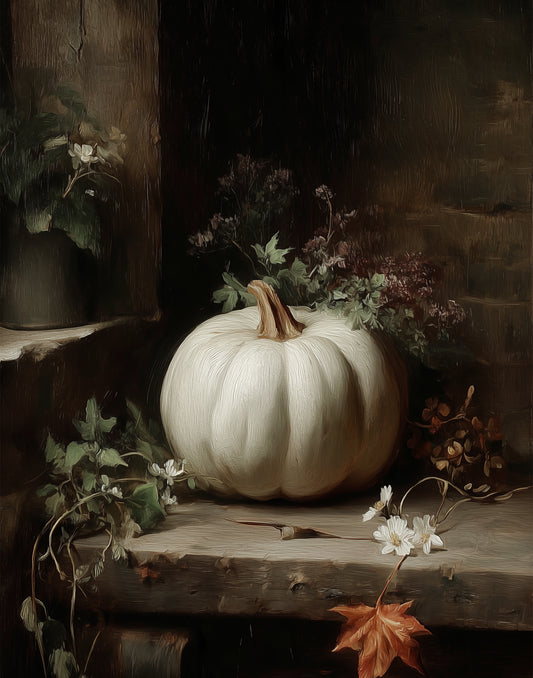 Pre-Order: Moody Pumpkin Print (no frame)