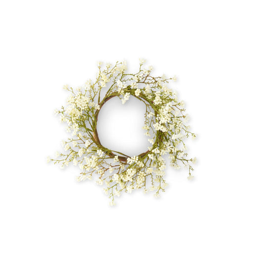 White Spring Berry Candle Ring