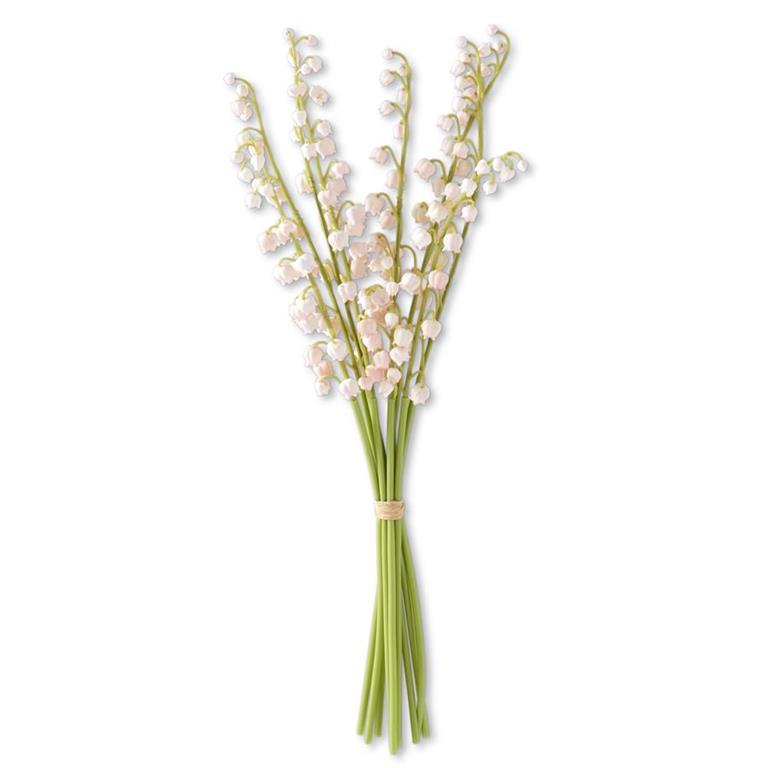 Pink Real Touch Lily of the Valley Bundle