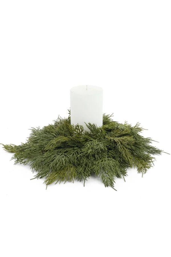 Real Touch Full Cedar Candle Ring