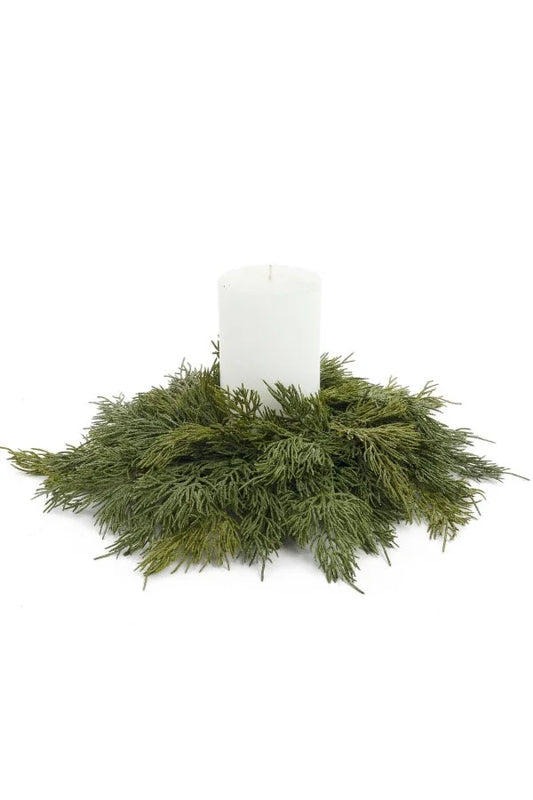 Real Touch Full Cedar Candle Ring