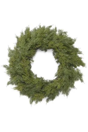 Cedar Real Touch Wreath- 24" D