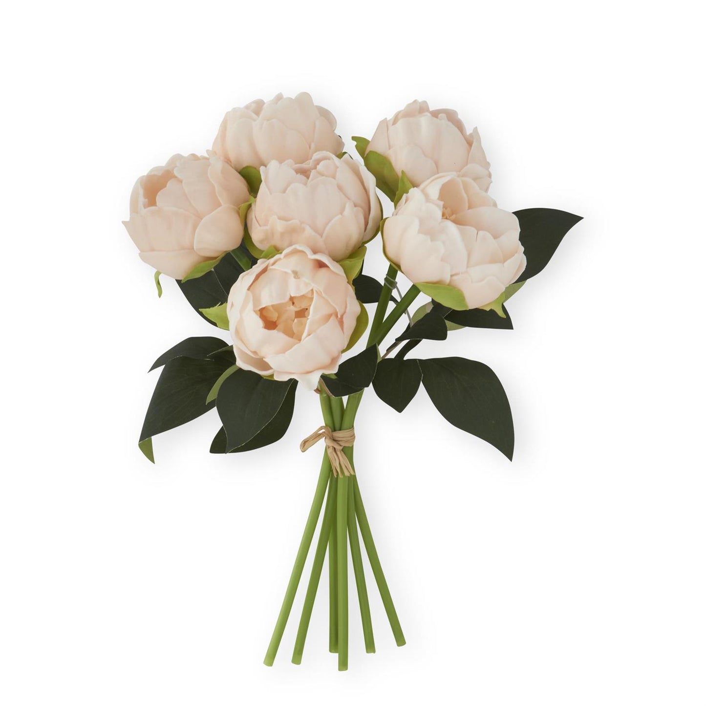 Light Peach Real Touch Peony Bouquet