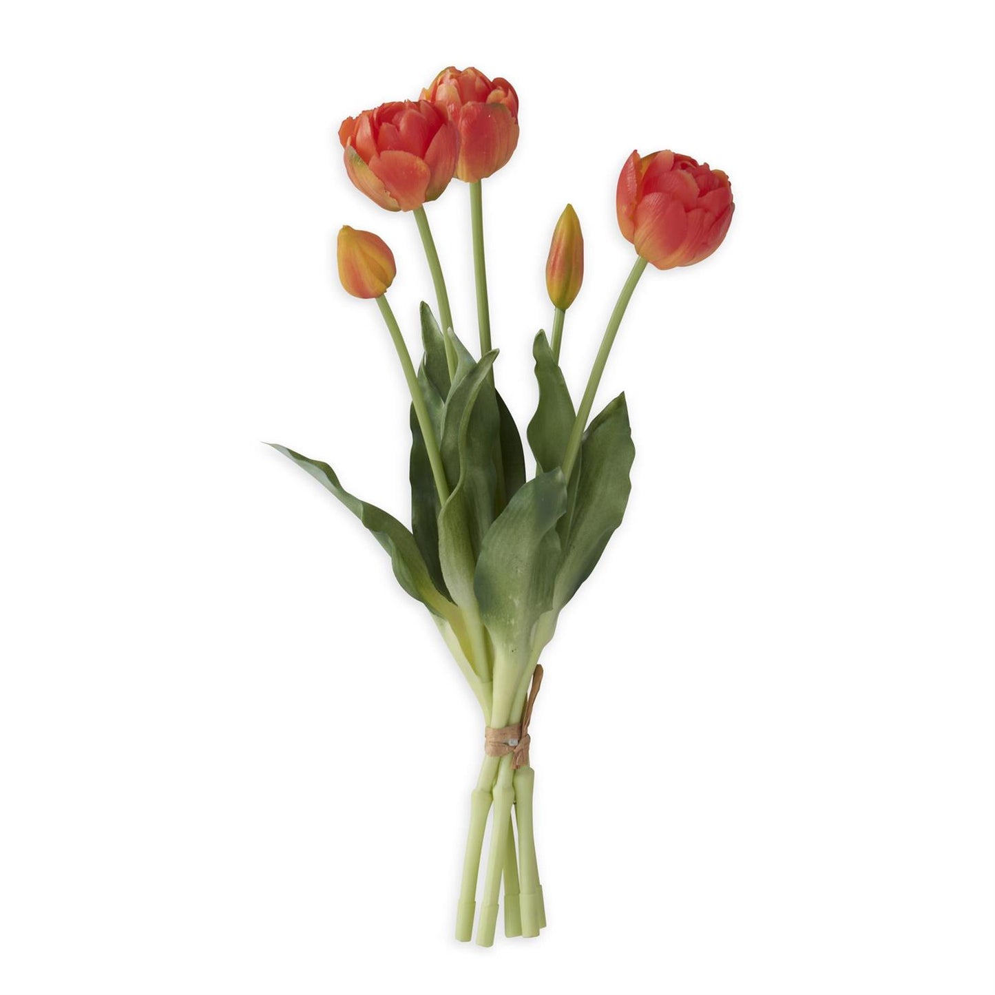 Orange Real Touch UV Protected Tulip Bundle