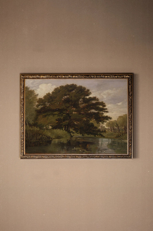 Under the Ancient Tree Bronze Framed Art