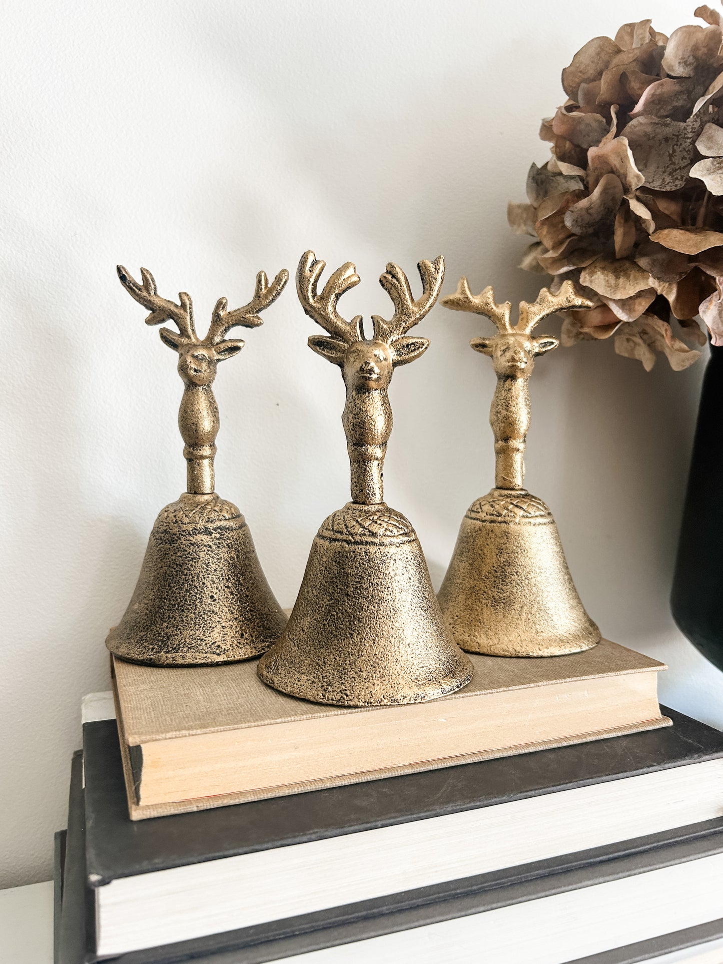 Cast Iron Reindeer Bells Assorted