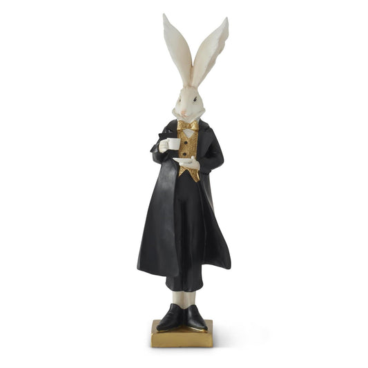 Large Black & Gold Teacup Bunny