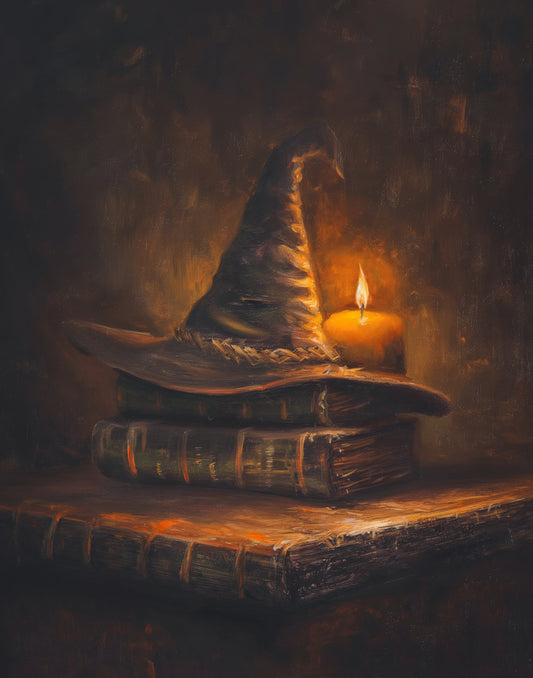 Spooky Witch Hat Print (no frame)