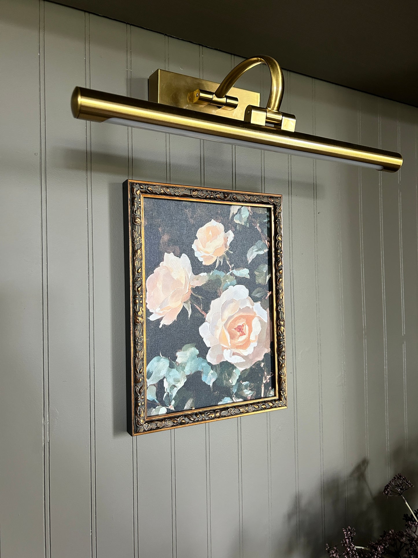 Velvet Roses Bronze Framed Art