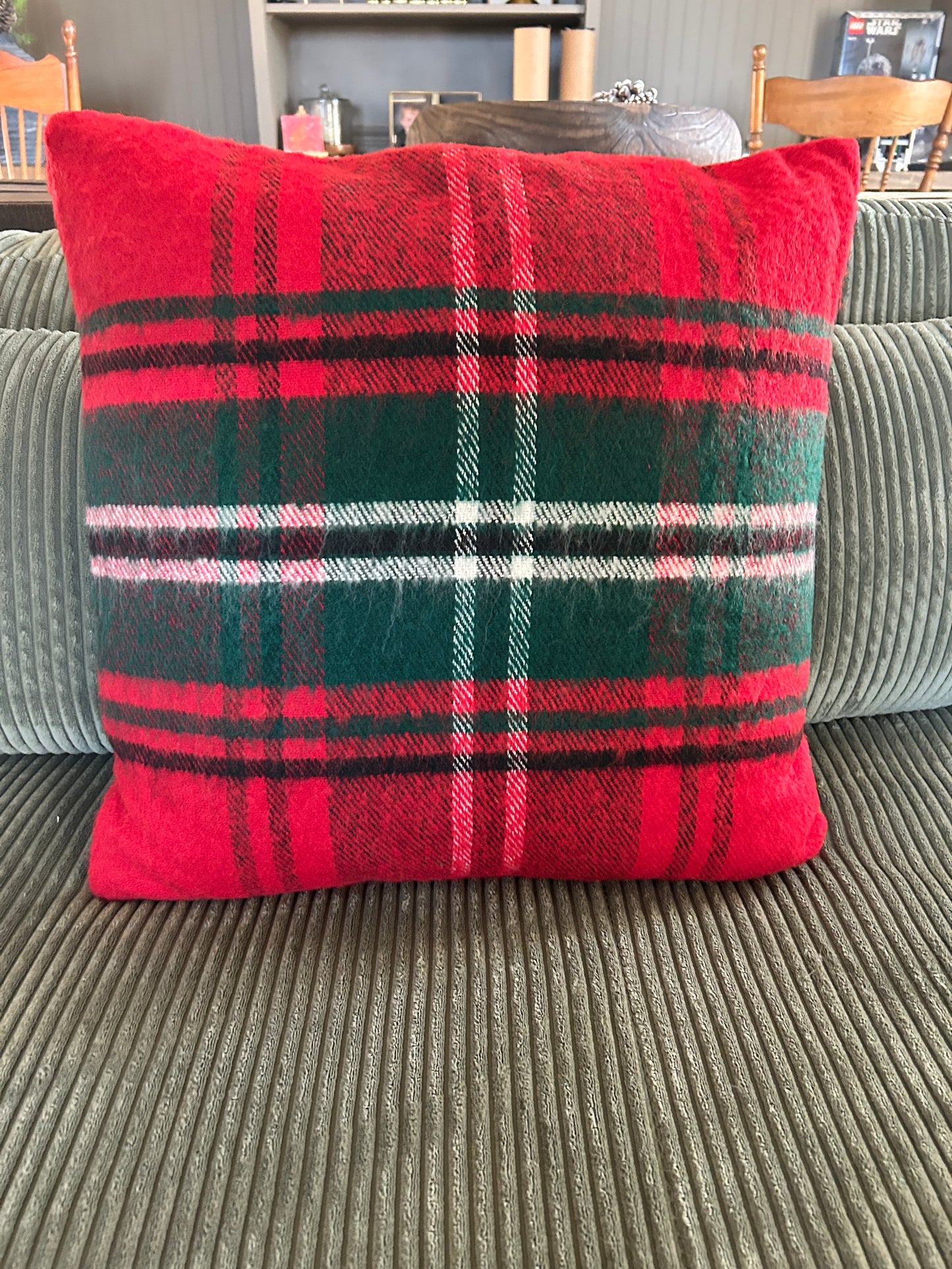 Red Tartan Pillow
