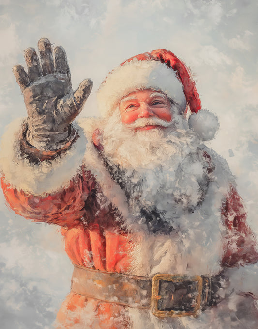 Waving Santa Print (no frame)