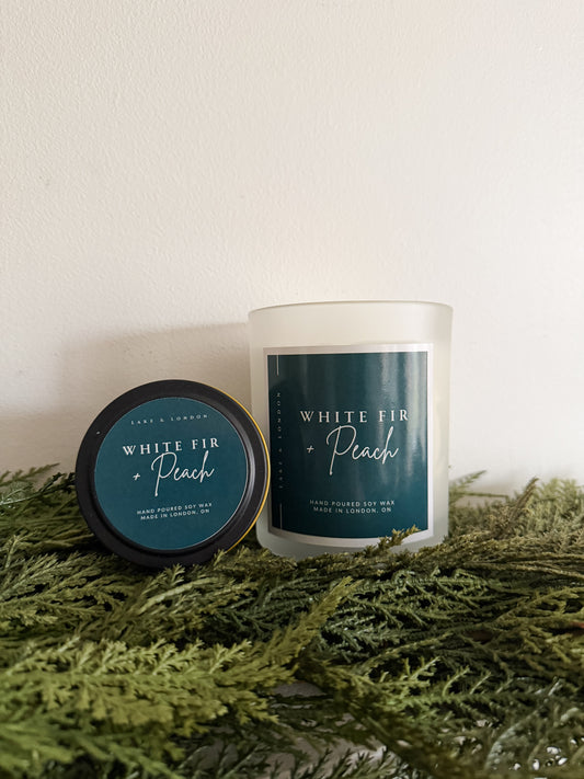 L&L Exclusive- White Fir & Peach Soy Candle
