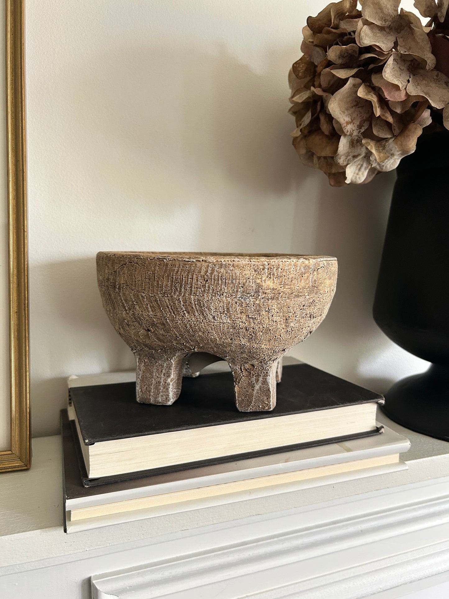 Small Natural Terracotta Raised Bowl