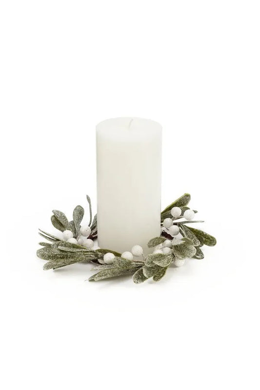 White Berry Candle Ring