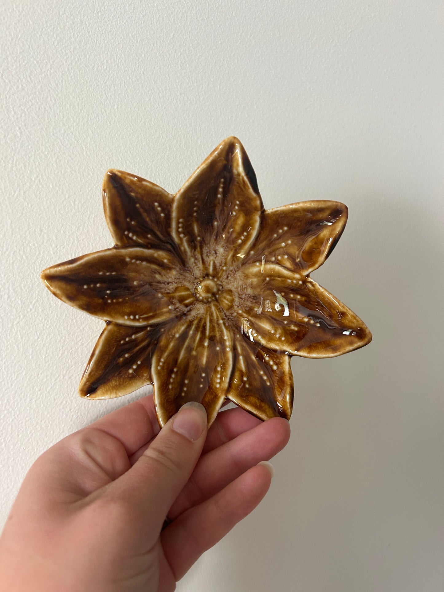 Small Flower Petal Stoneware Bowl