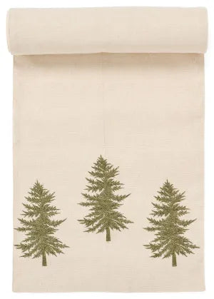 Embroidered Tree Table Runner- 108"