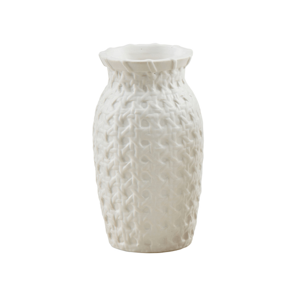 White Stoneware Bud Vases- Assorted Styles