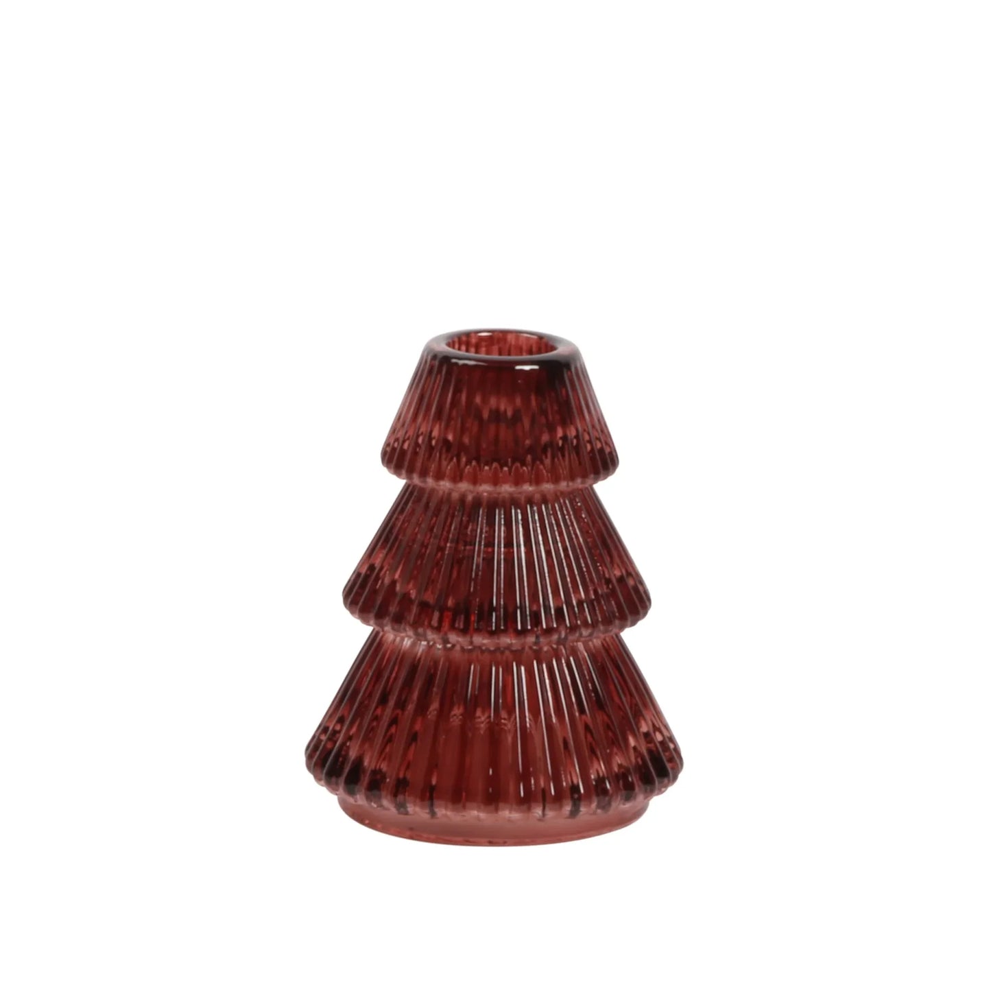 Empire Tree Candle Holders- Burgundy