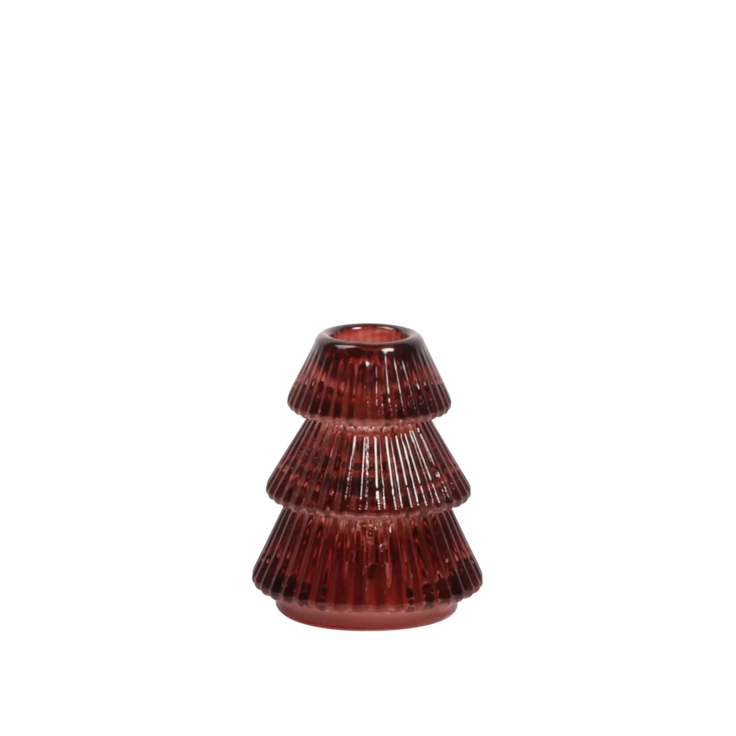 Empire Tree Candle Holders- Burgundy