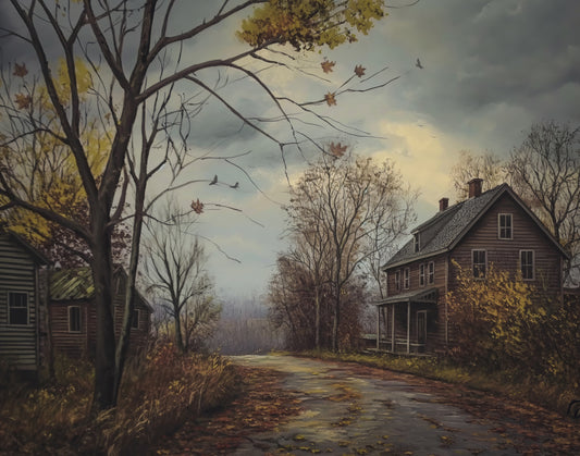 Autumn Town Print (no frame)