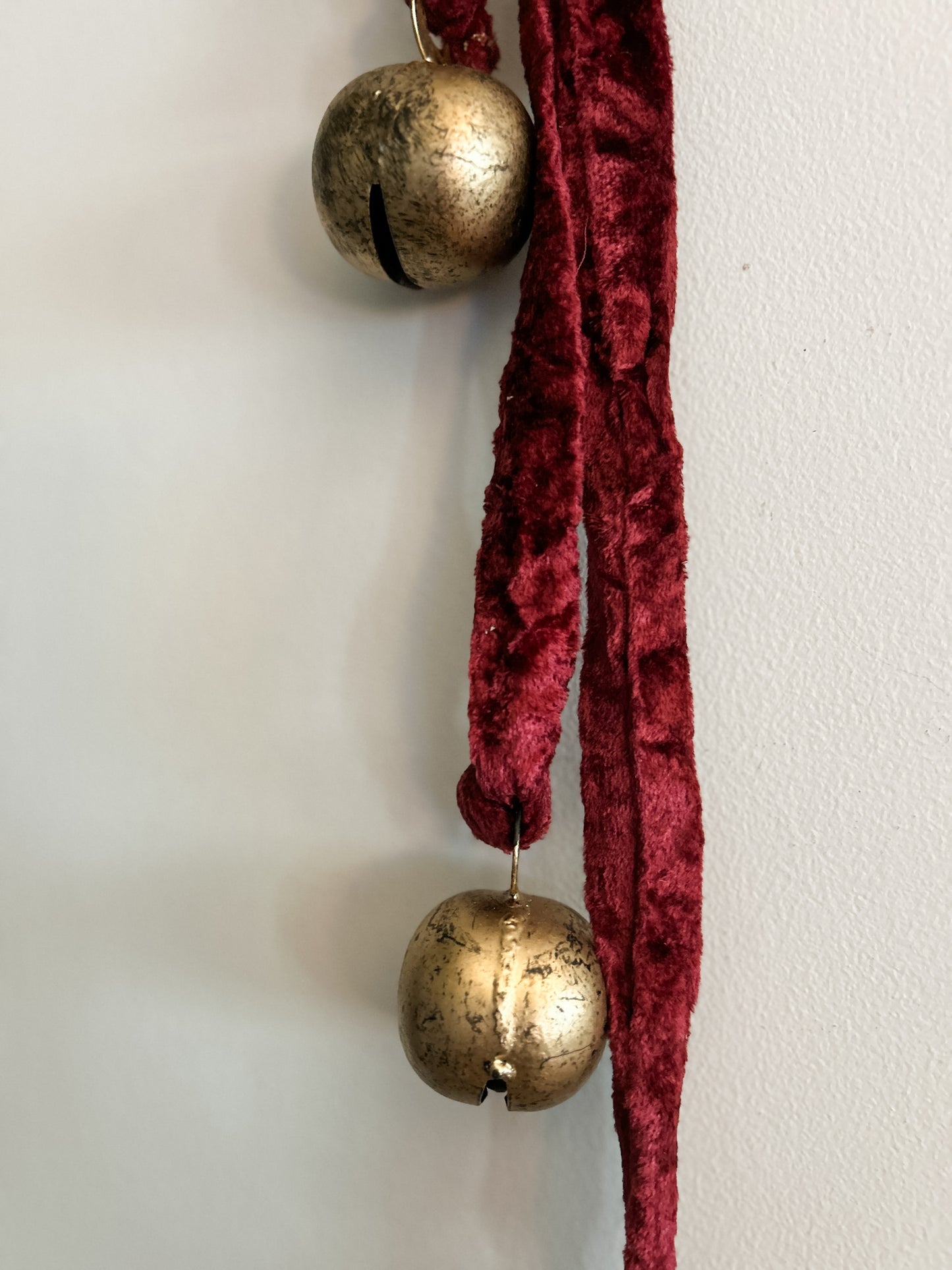 Burgundy Red Velvet Bell Hanger