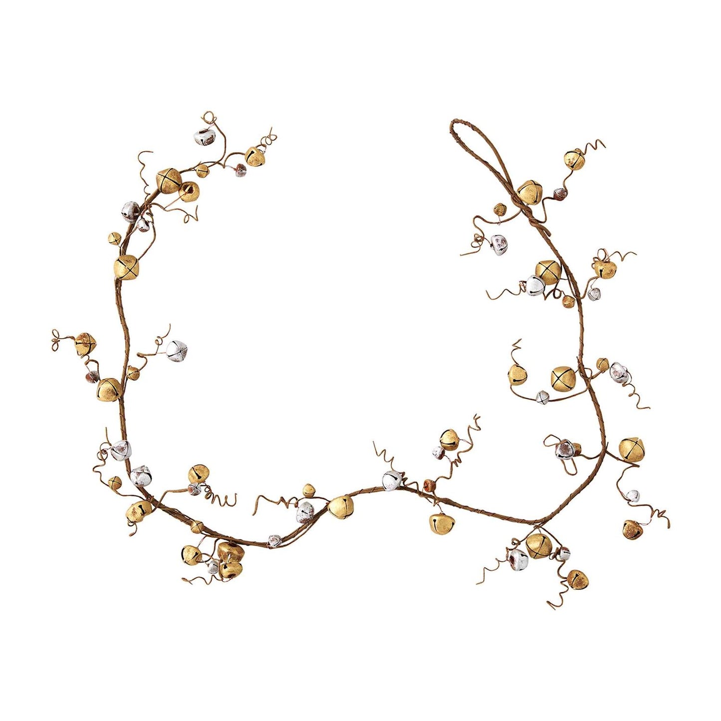 Gold & Silver Jingle Bell Vine Garland