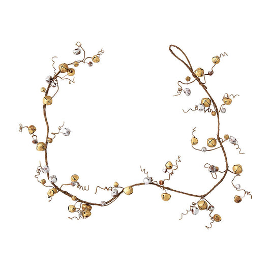 Gold & Silver Jingle Bell Vine Garland