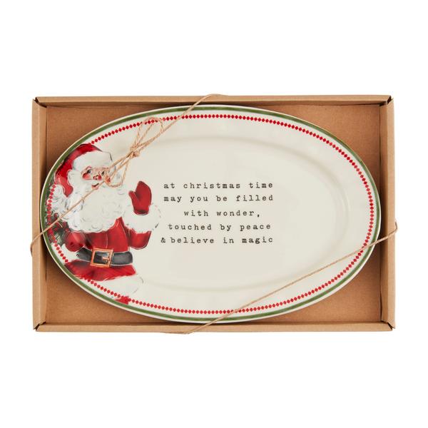 Christmas Time Sentiment Plate