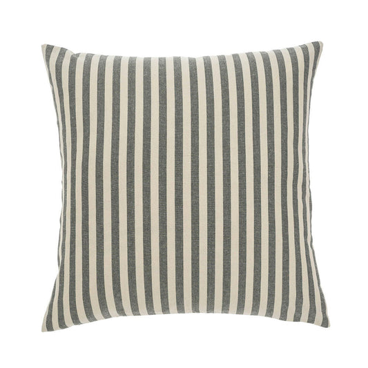 Lucia Grey Striped Throw Pillow