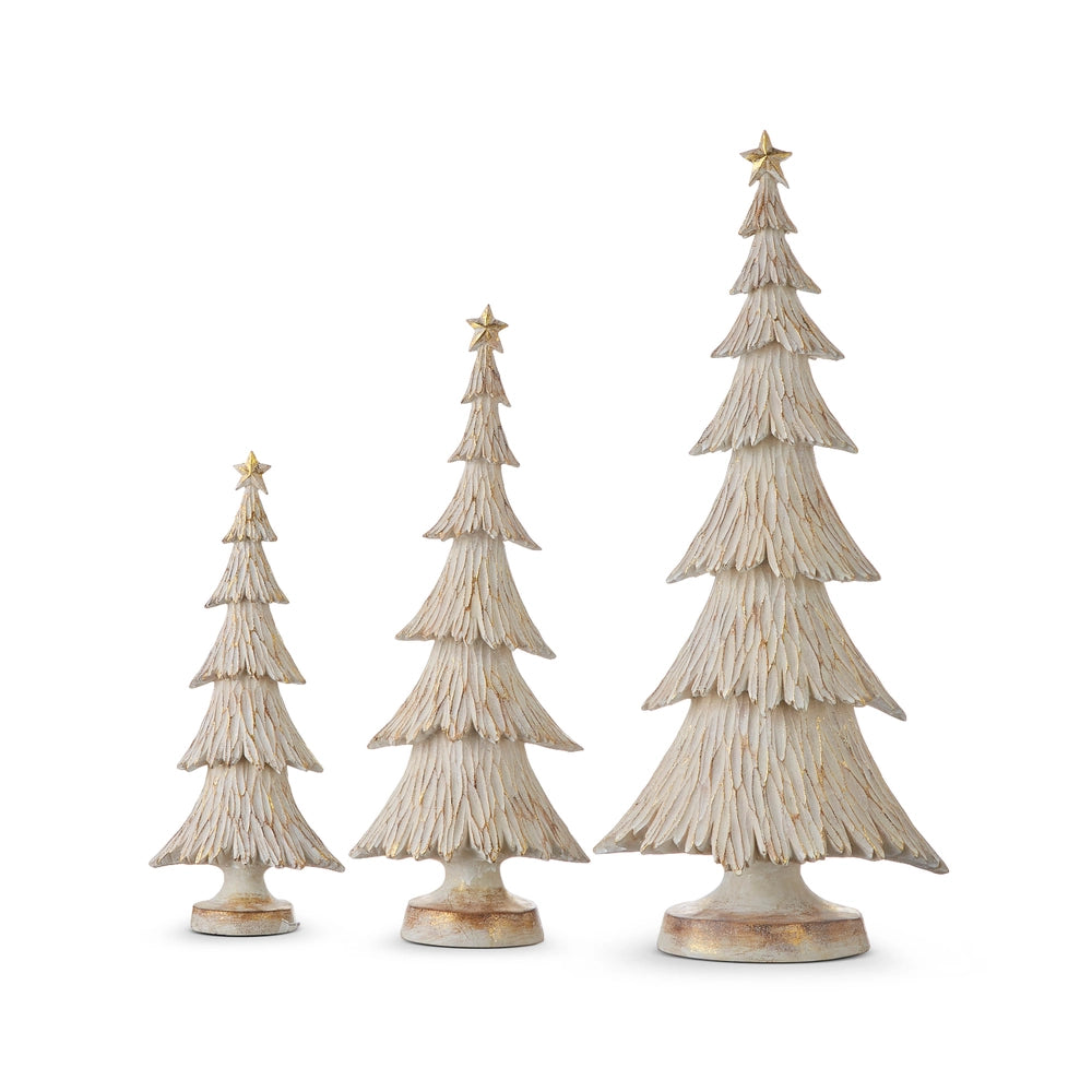 Gold Textured Trees Assorted Sizes