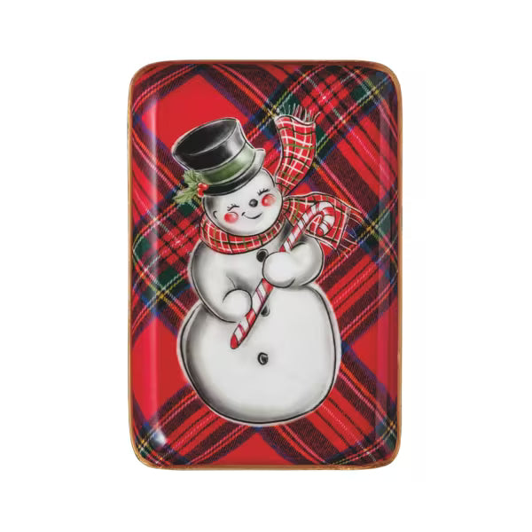 Tartan Enamel Icon Tray- Assorted Styles