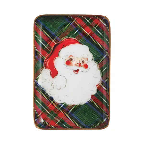 Tartan Enamel Icon Tray- Assorted Styles