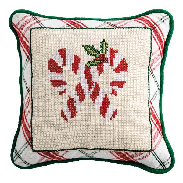 Holiday Needle Point Mini Pillows