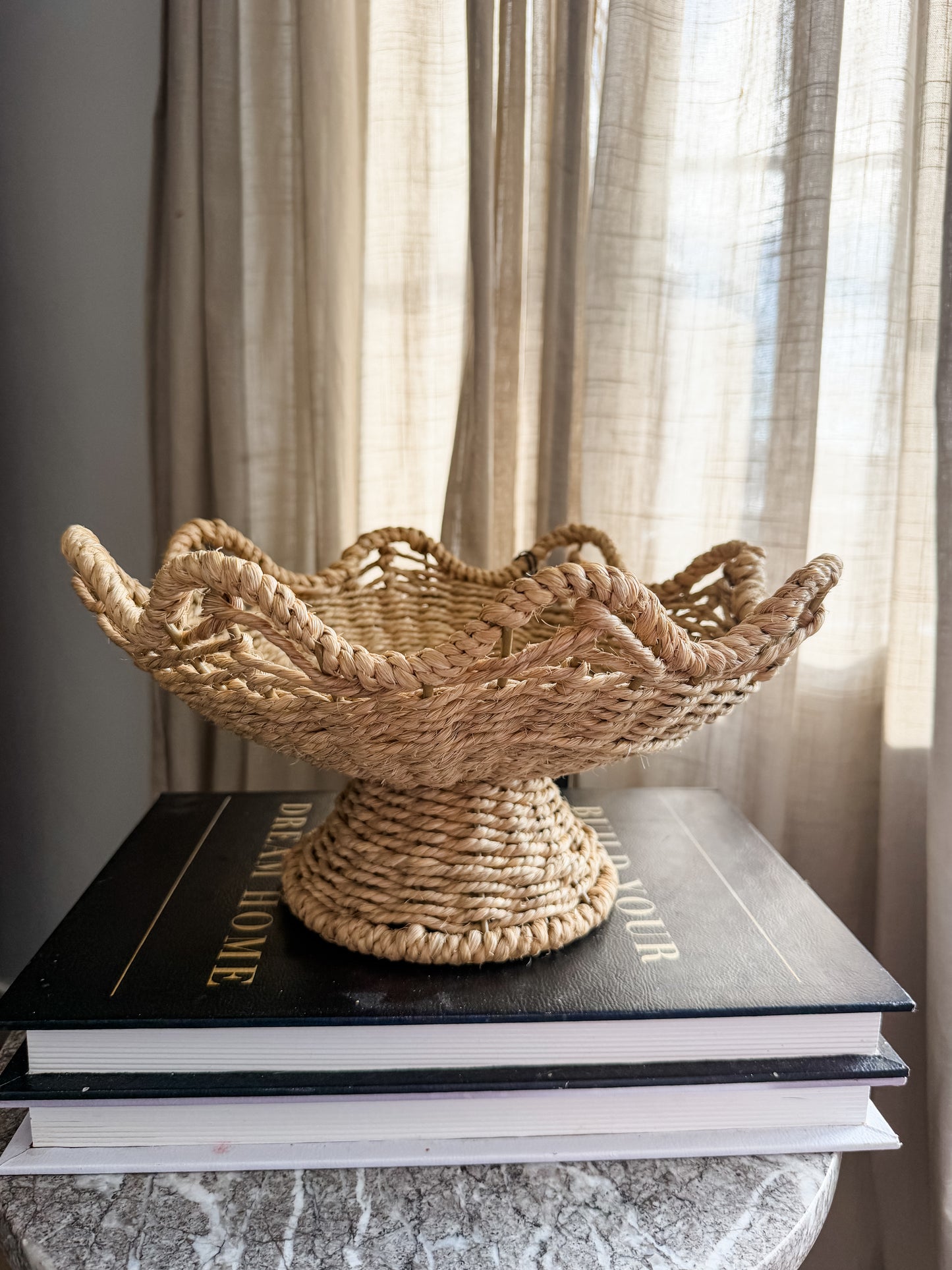 Cleo Scalloped Fruit Basket