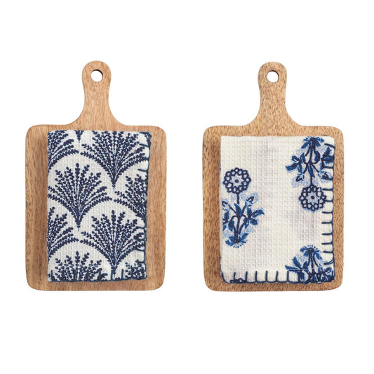 Mini Board & Dish Cloth Hostess Set- Assorted Styles