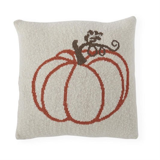 Cotton Knitted Pumpkin Pillow