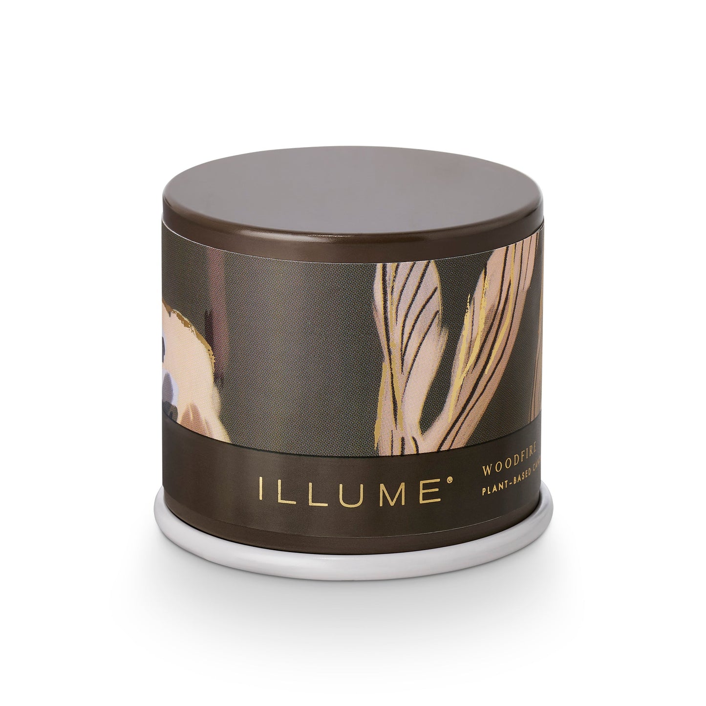 Woodfire Demi Tin Candle