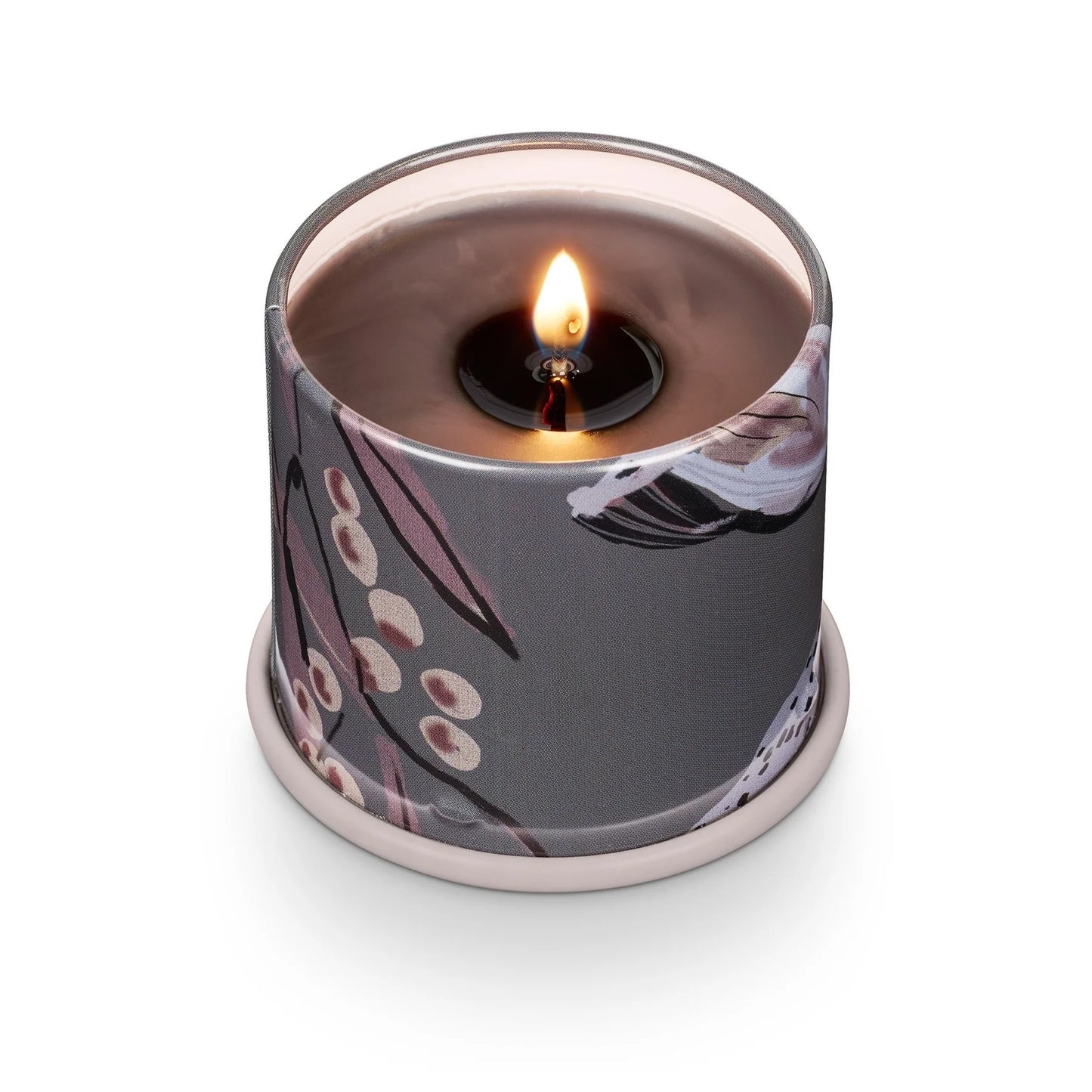 Woodfire Demi Tin Candle