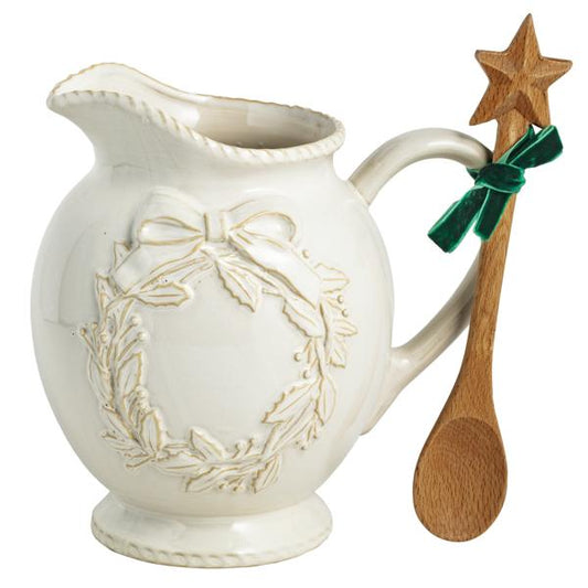 Embossed Wreath Pitcher