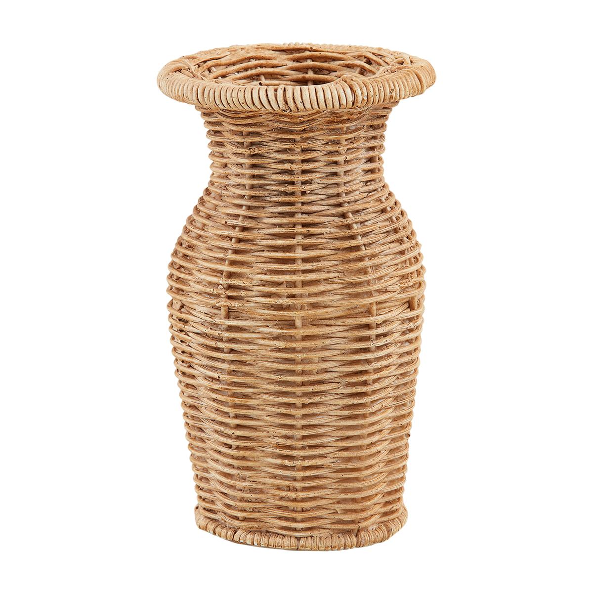 Woven Resin Basket Weave Bud Vases- Assorted Styles