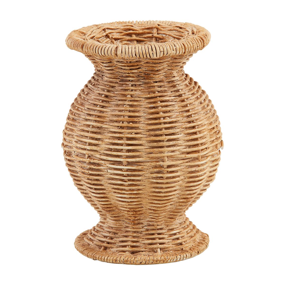 Woven Resin Basket Weave Bud Vases- Assorted Styles