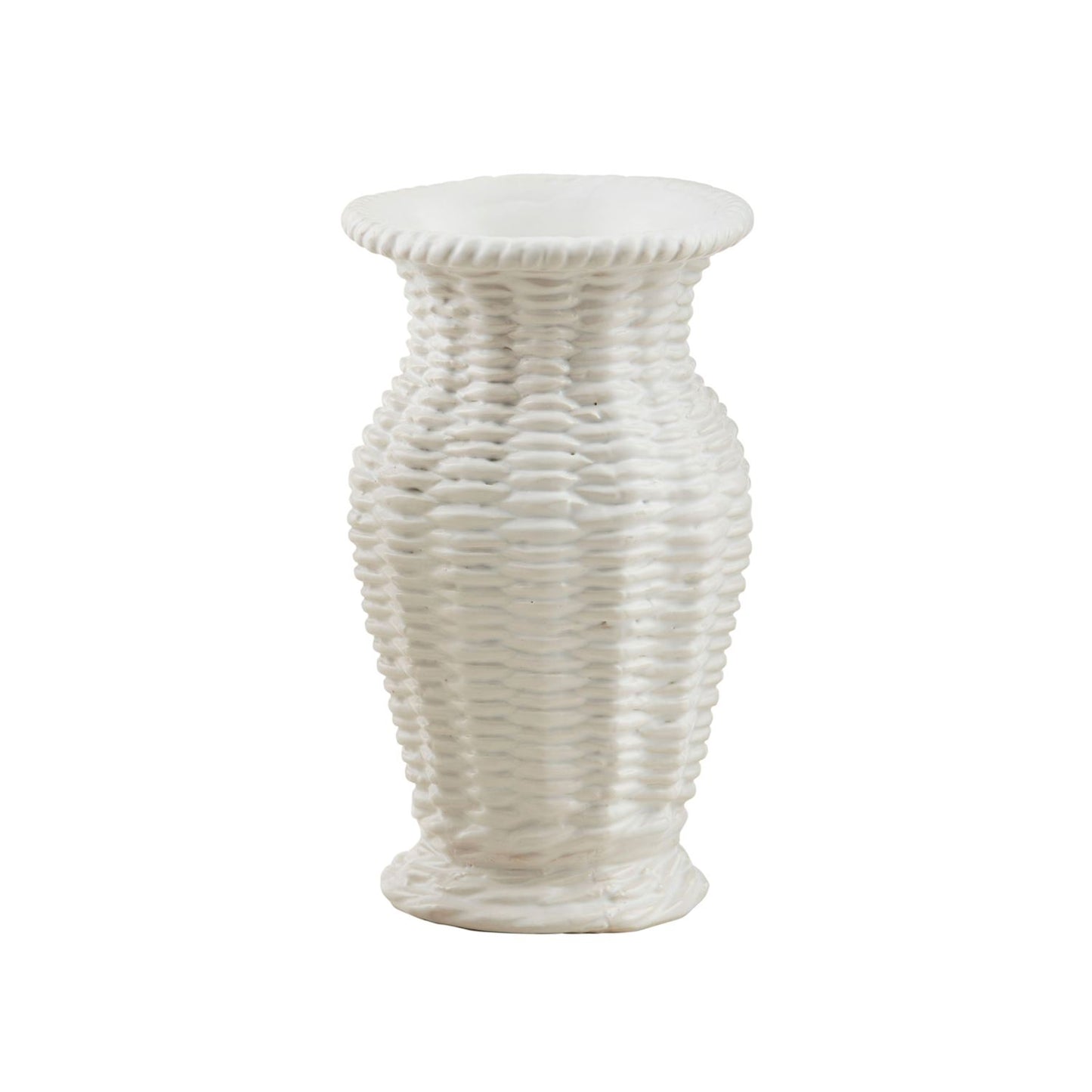 White Stoneware Bud Vases- Assorted Styles