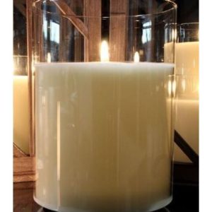 Oversized Simply Ivory Battery Pillar- 6" x 10"