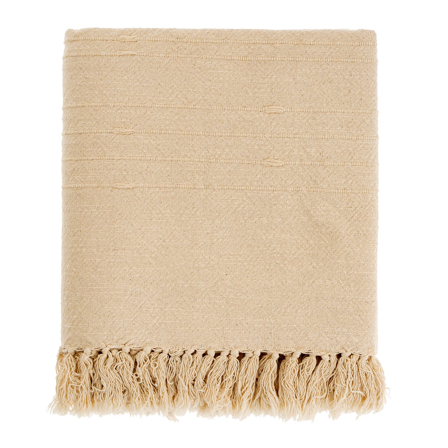 Sola Natural Woven Throw Blanket