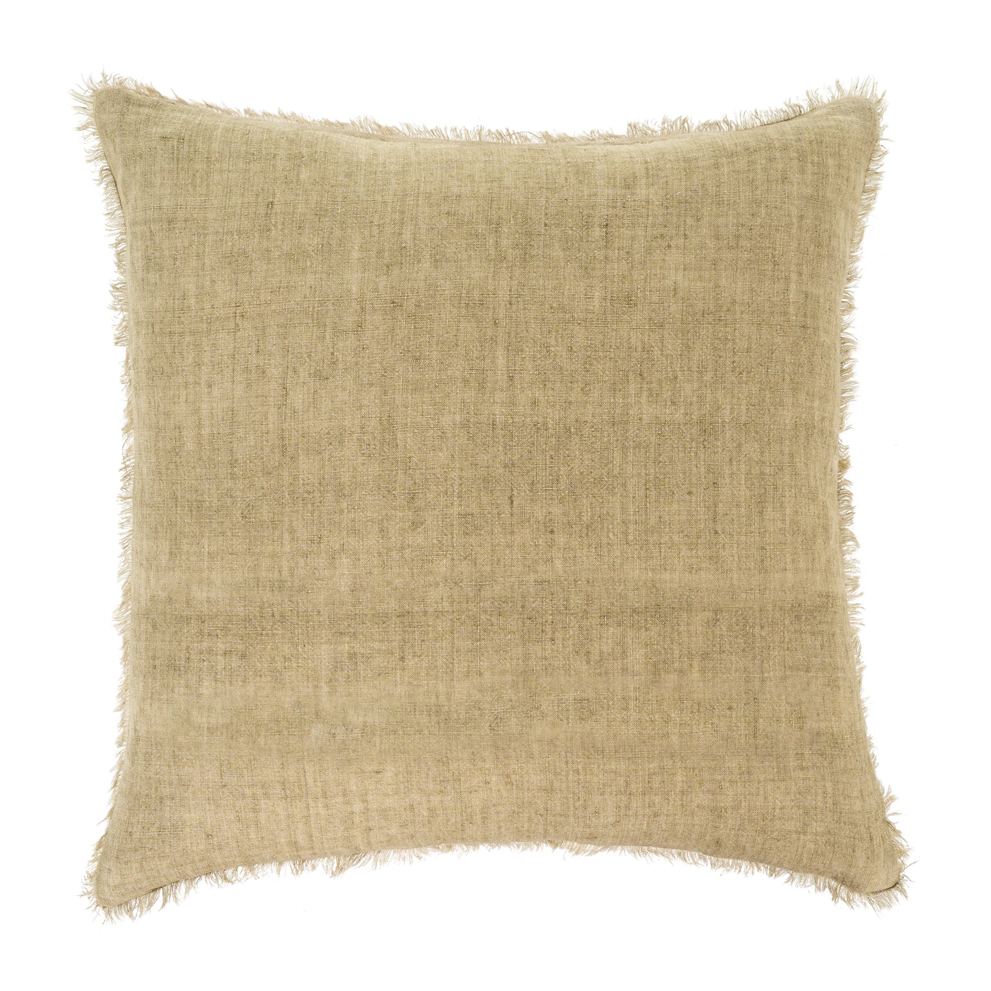 Lina Linen Pillow 24" x 24"- Celery Root