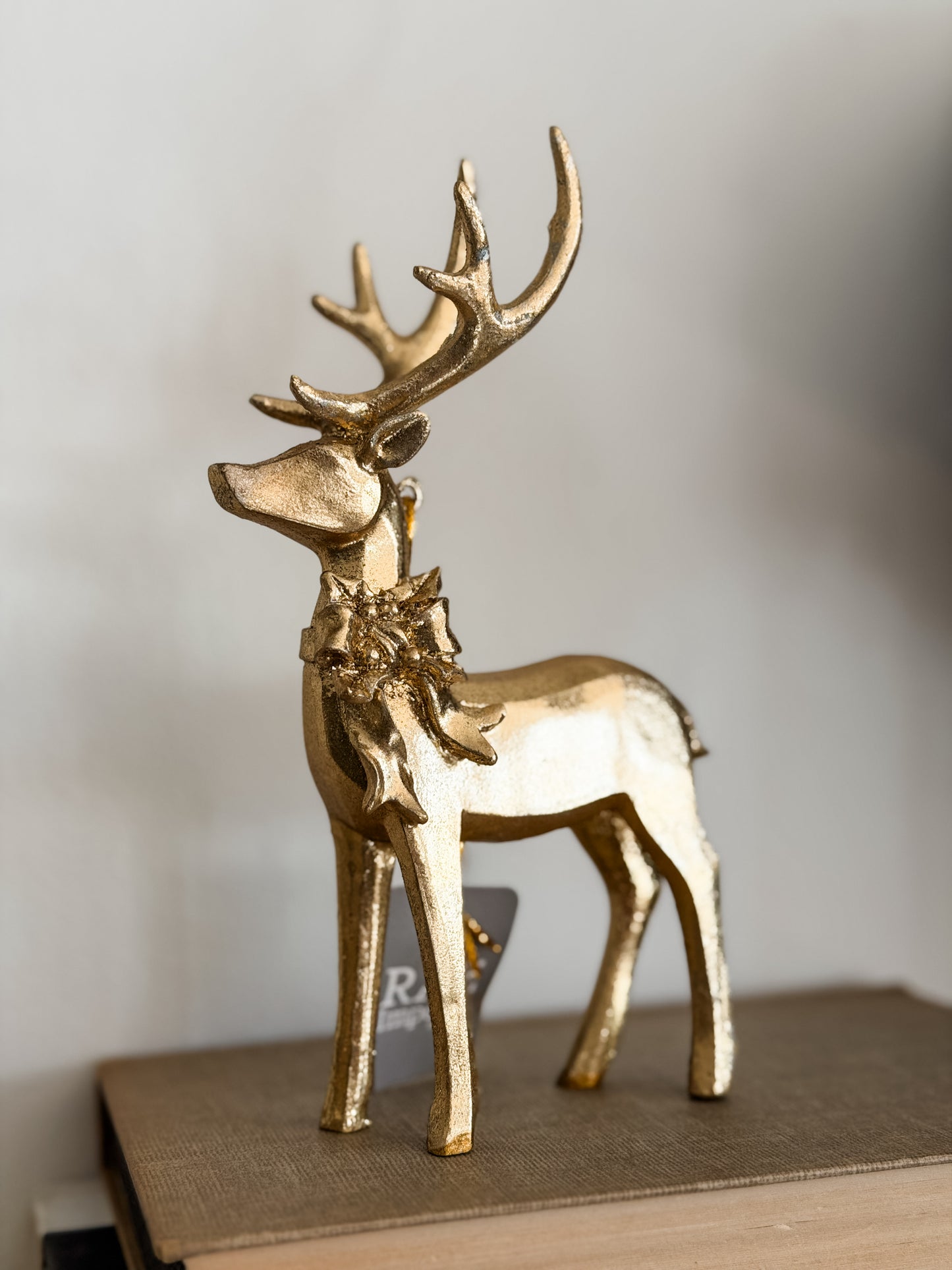 Aged Gold Deer Ornament Assorted