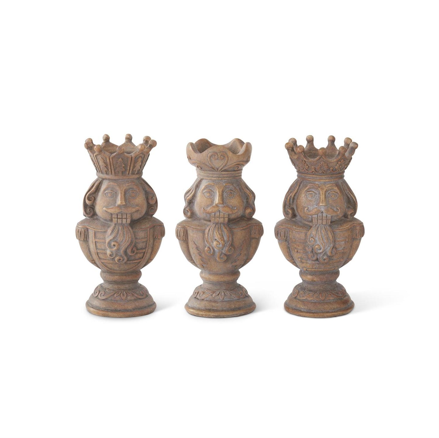 Brown Nutcracker Tealight Holders Assorted